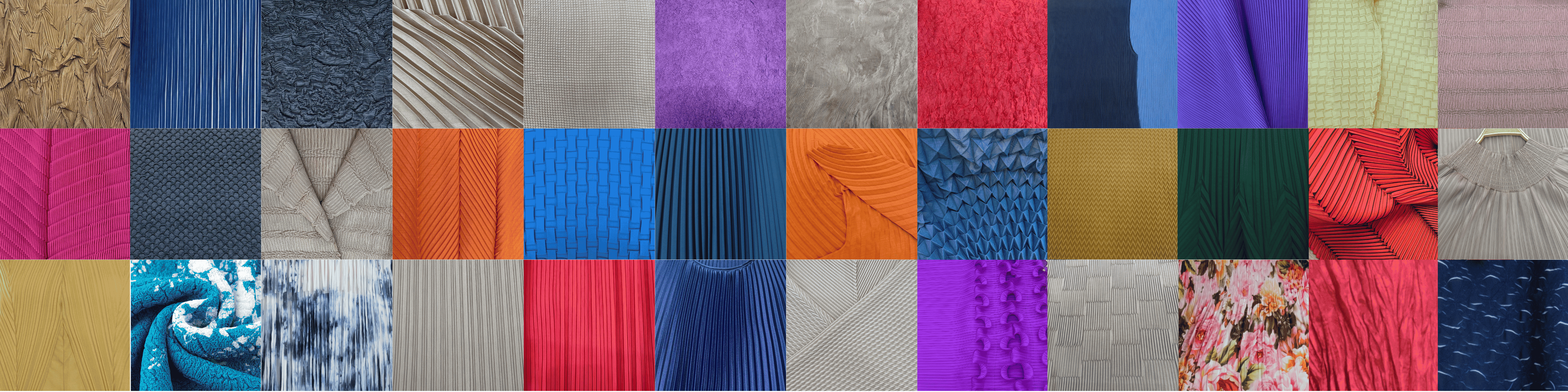 Pleated fabric and garment designs